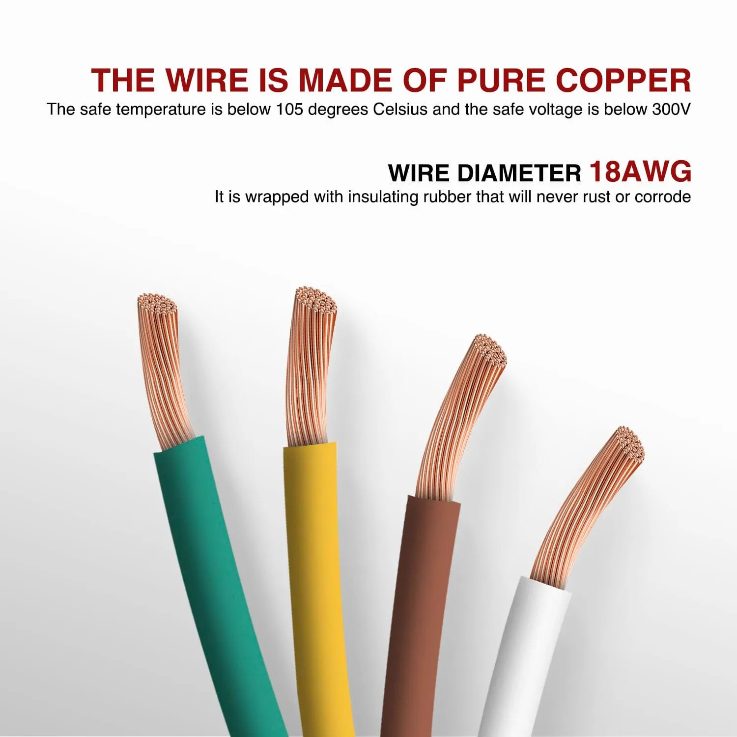 10ft 18AWG 4 Pin Jacketed Cable Trailer Wire