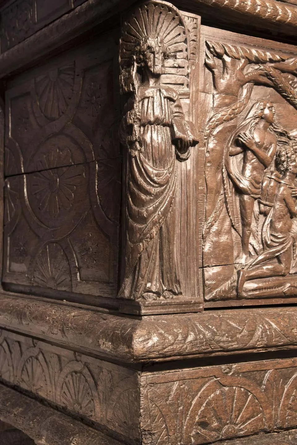 18th Century Carved Oak Sideboard