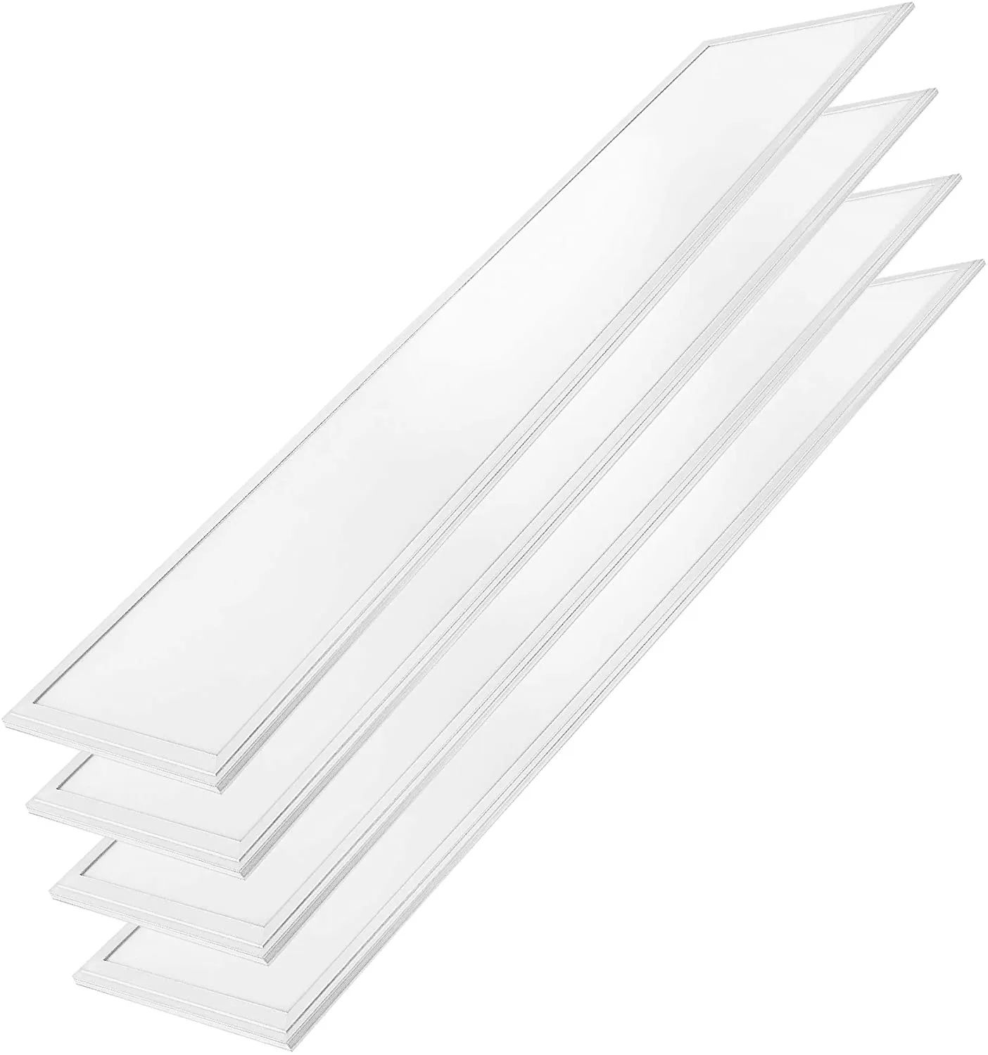 1x4 Drop Ceiling Light Edge Lit LED Panel Dimmable 0-10V - 4600LM - 3500K Neutral White - 2 Pack