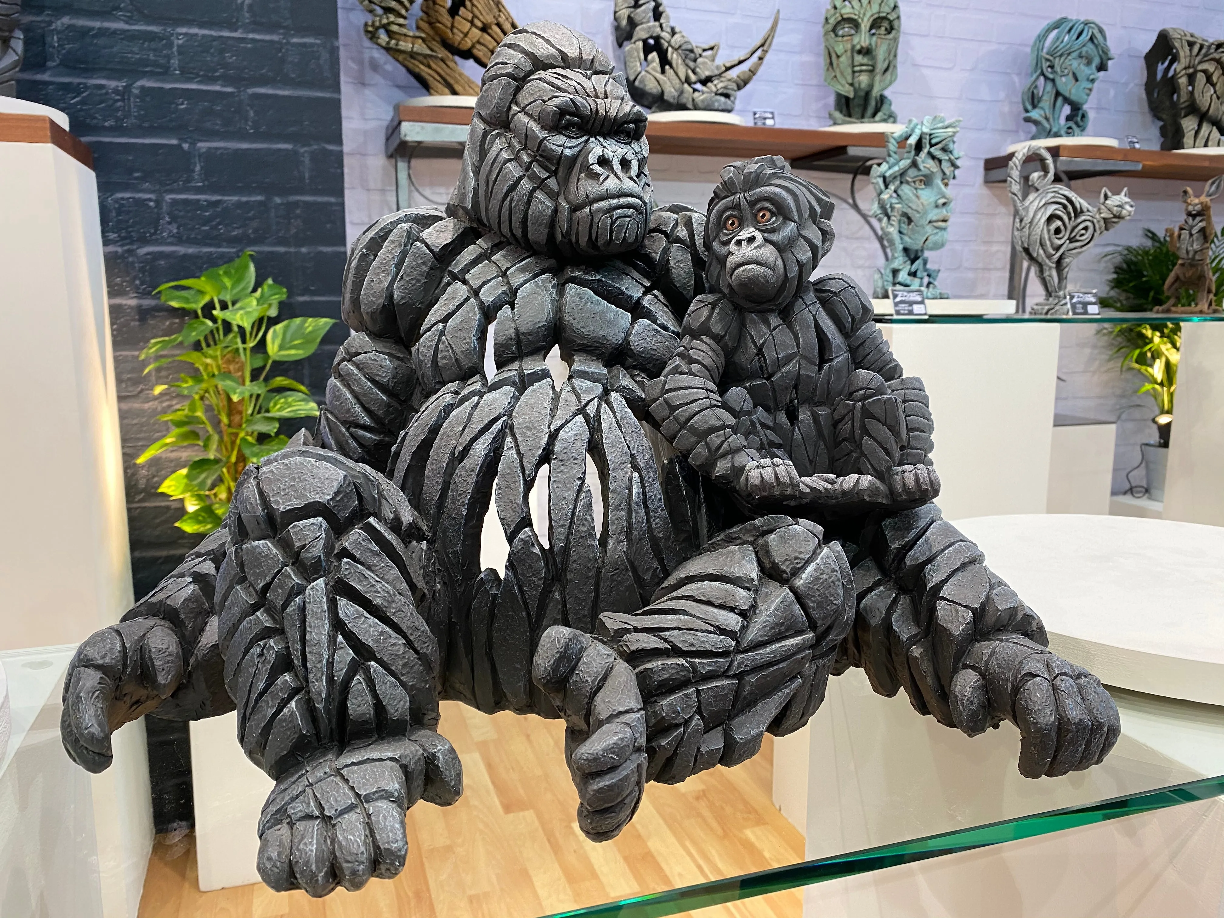Baby Gorilla by Edge Sculpture
