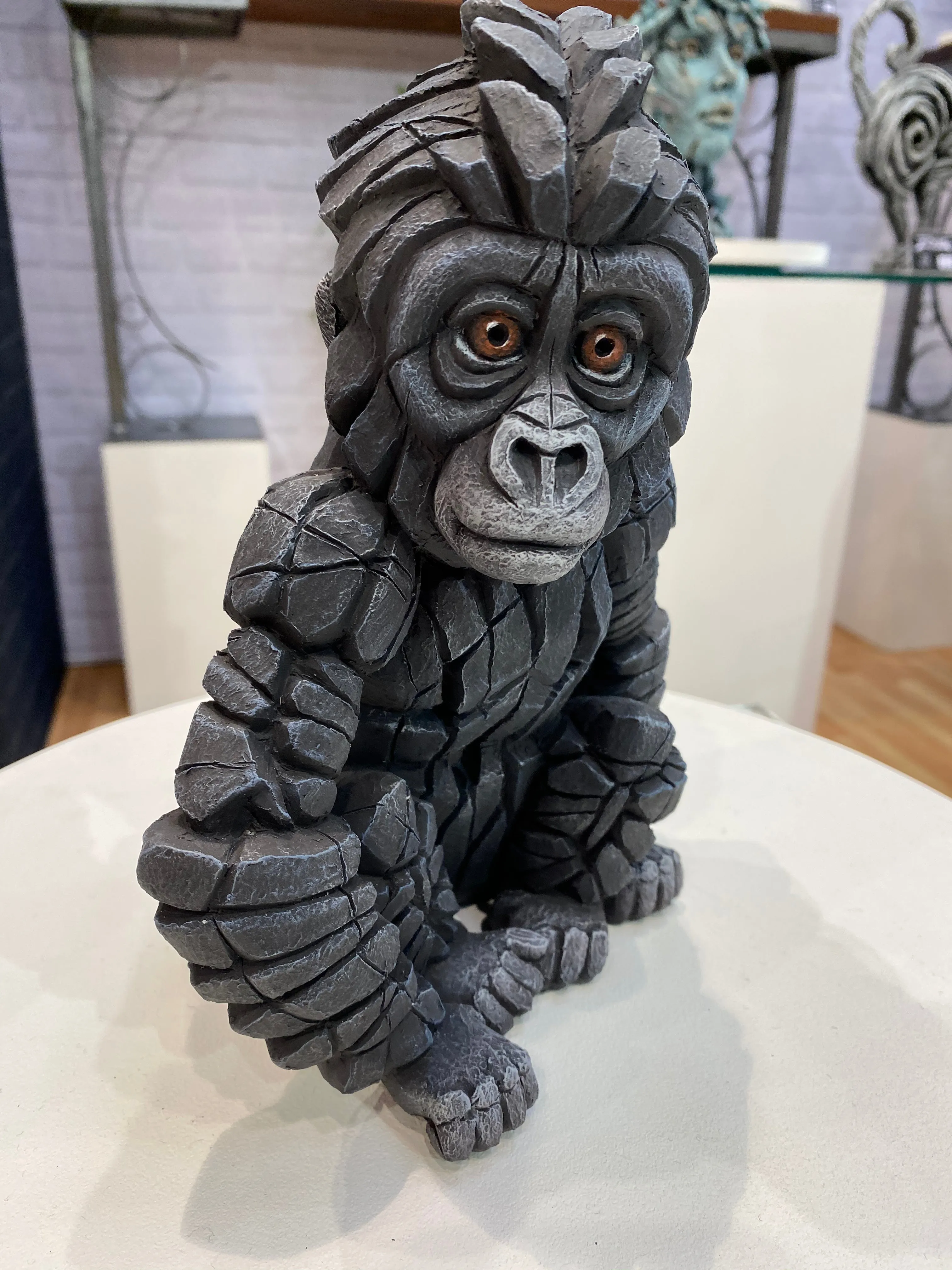 Baby Gorilla by Edge Sculpture