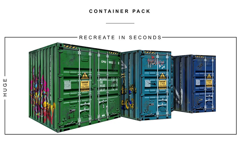 Container Pack Pop-Up Diorama 1/12