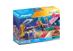 Playmobil Family Fun: Treasure Diver Gift Set