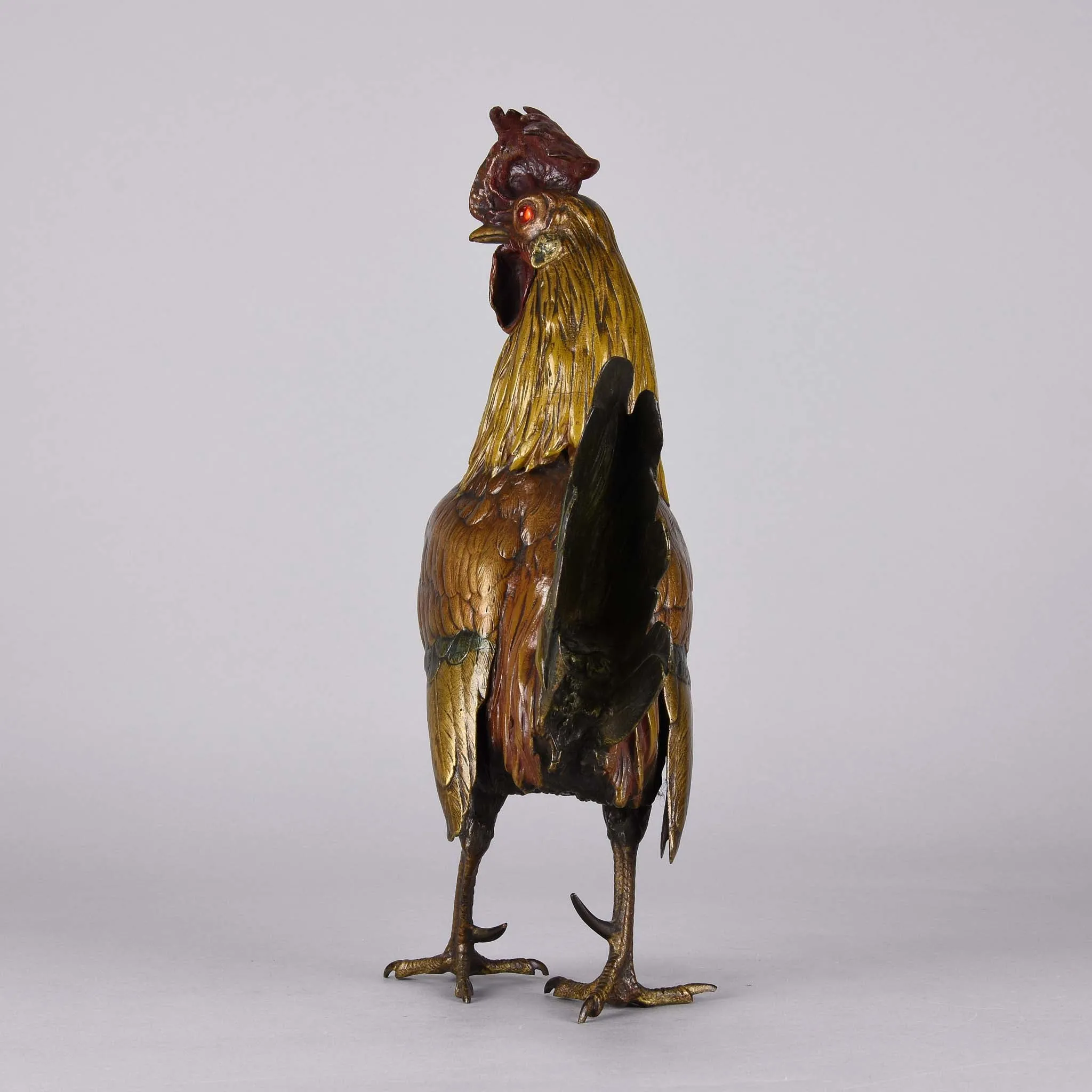 "A Standing Cockerel" by Franz Bergman