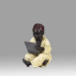 "Arab Boy Writing" by Franz Bergman