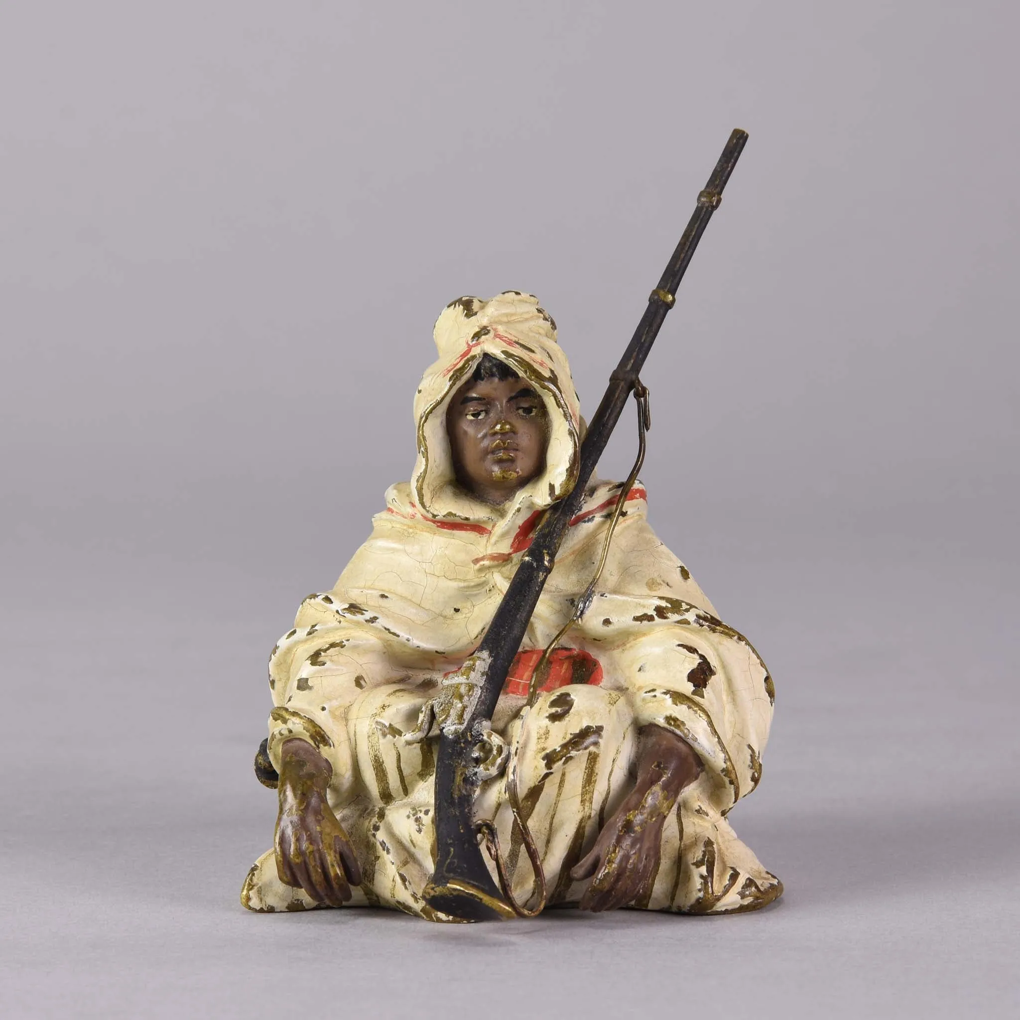 "Arab with Rifle" by Franz Bergman