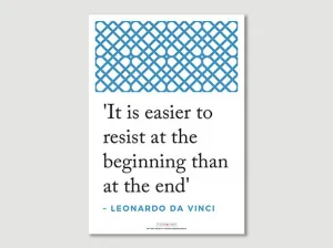 Quotes Posters (Leonardo da Vinci - It is easier..)