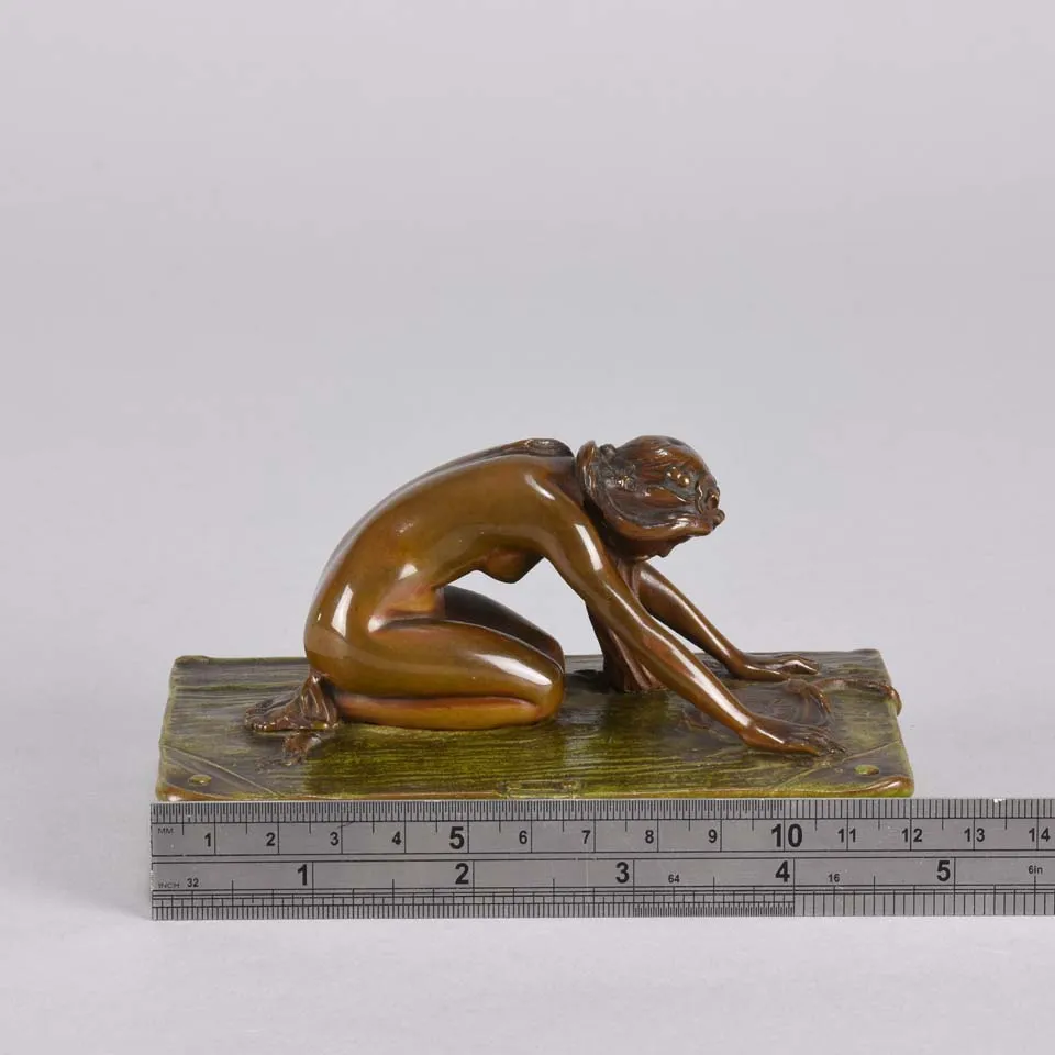 "Girl on a Book" by Franz Bergman