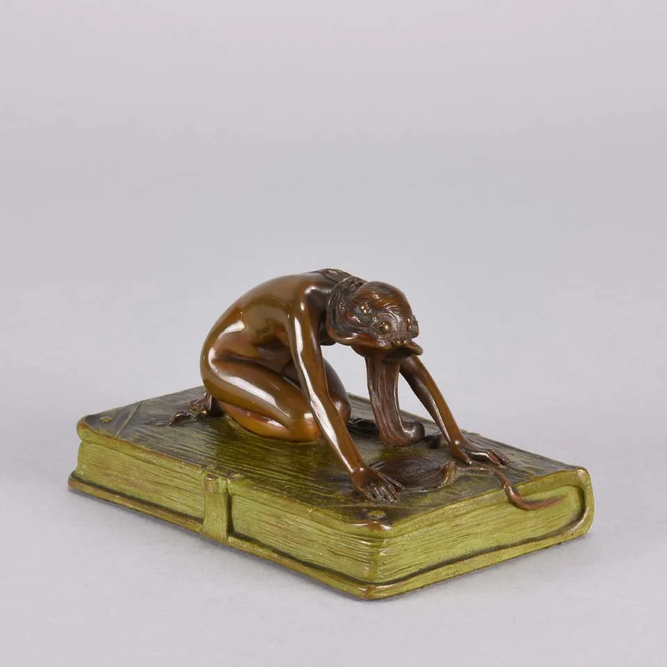 "Girl on a Book" by Franz Bergman