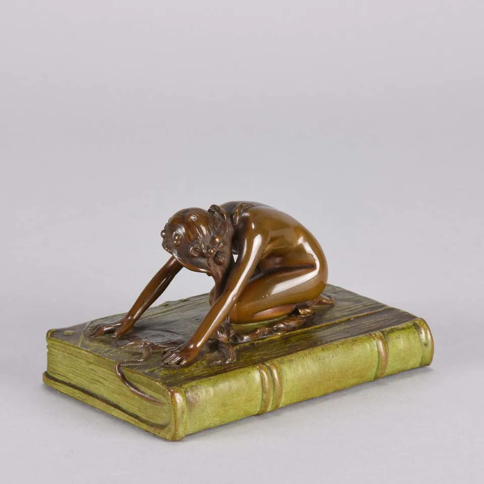 "Girl on a Book" by Franz Bergman