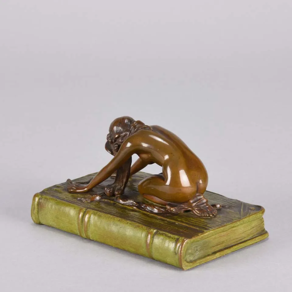 "Girl on a Book" by Franz Bergman